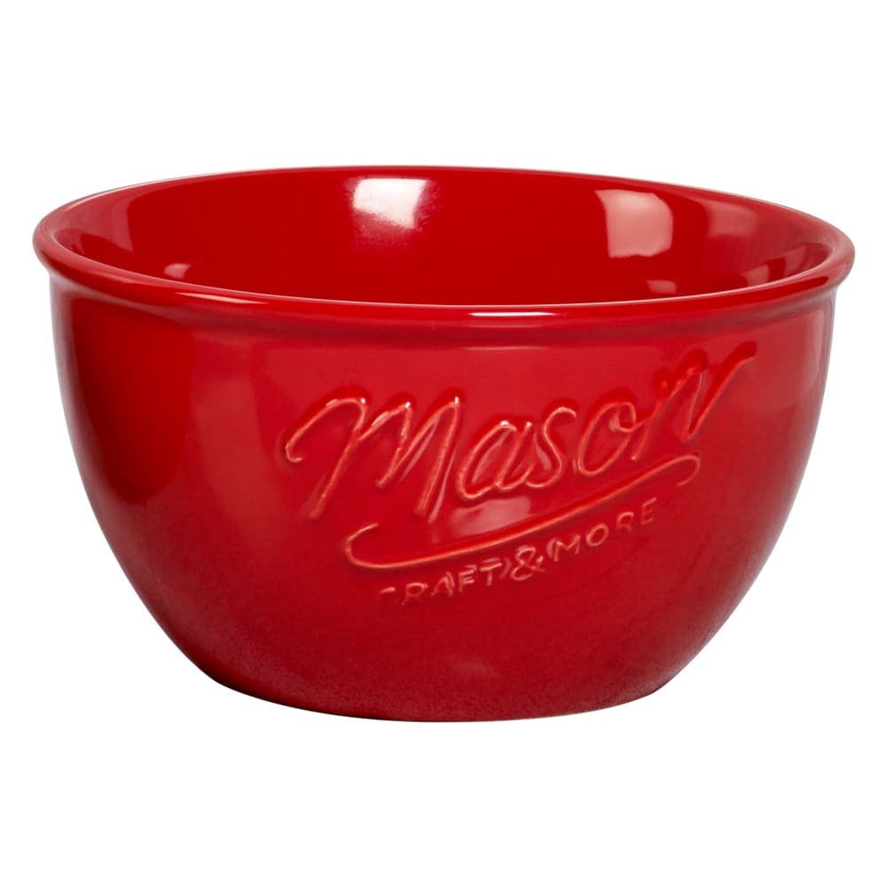 slide 1 of 1, Mason Craft & More Ceramic Cereal Bowl - Red, 6 in