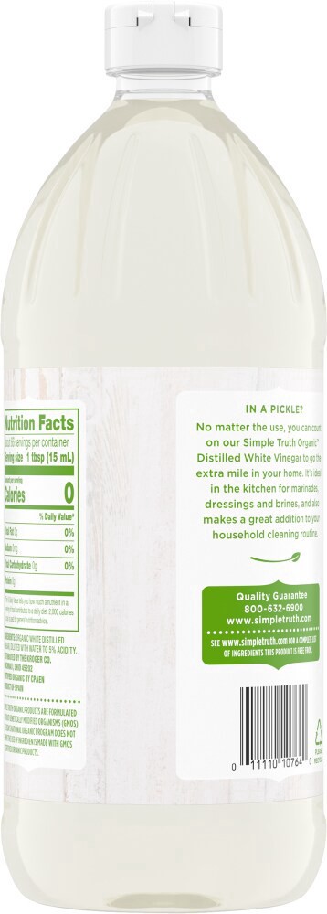 slide 3 of 4, Simple Truth Organic Distilled White Vinegar, 32 fl oz