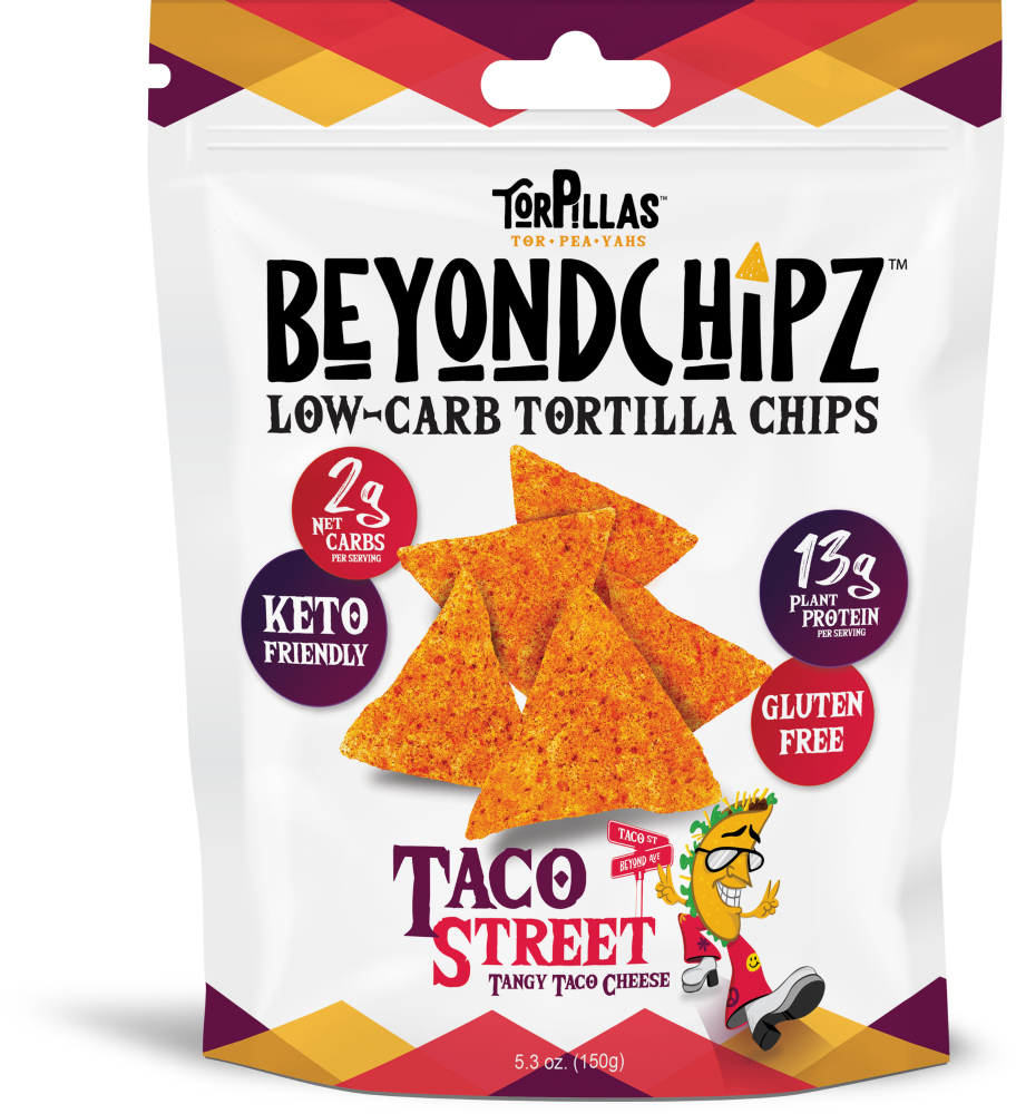 slide 1 of 2, Beyondchipz Taco Street Low-Carb Tortilla Chips, 5.3 oz