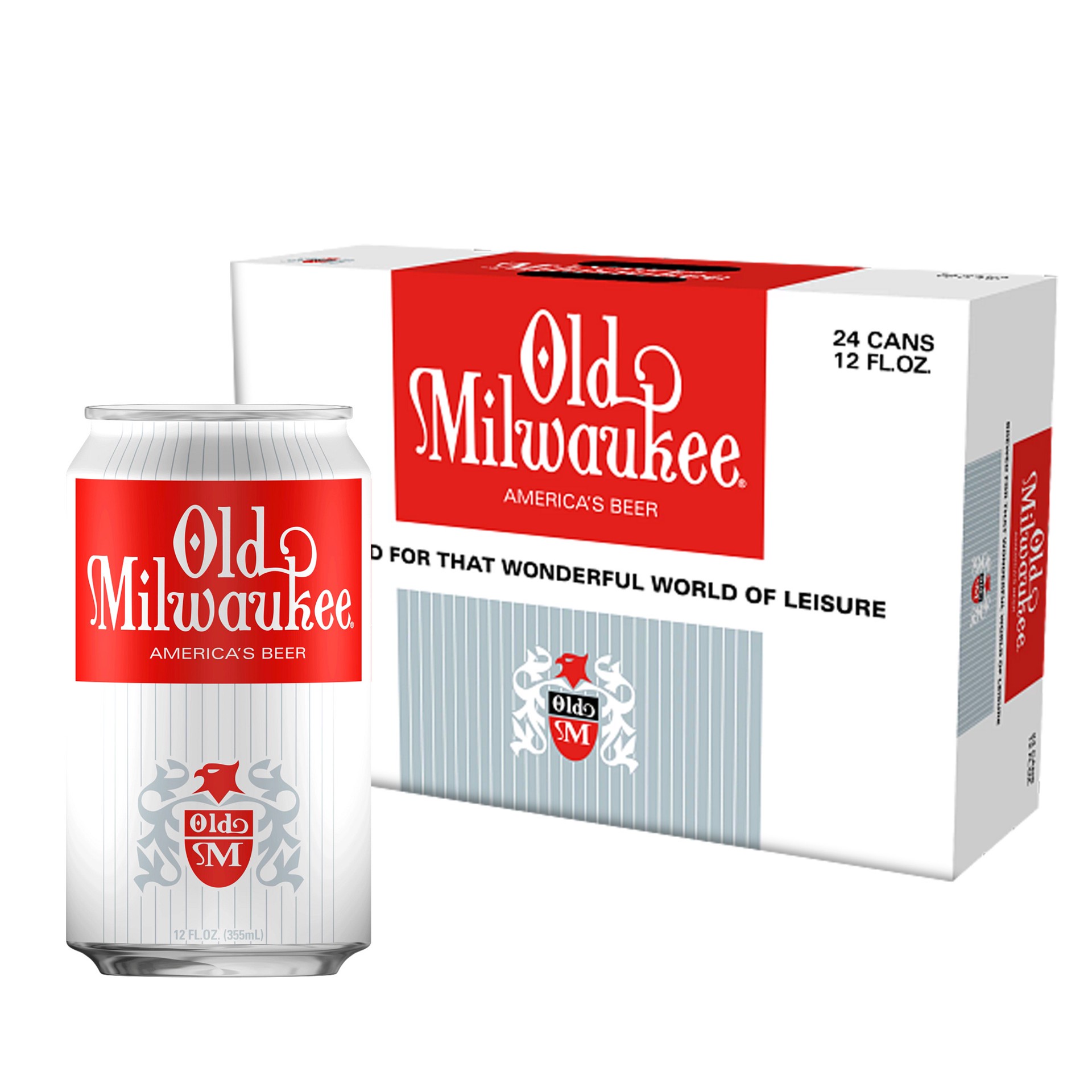 slide 1 of 6, Old Milwaukee Beer, 24 Pack, 12 fl oz Cans, 24 ct; 12 fl oz