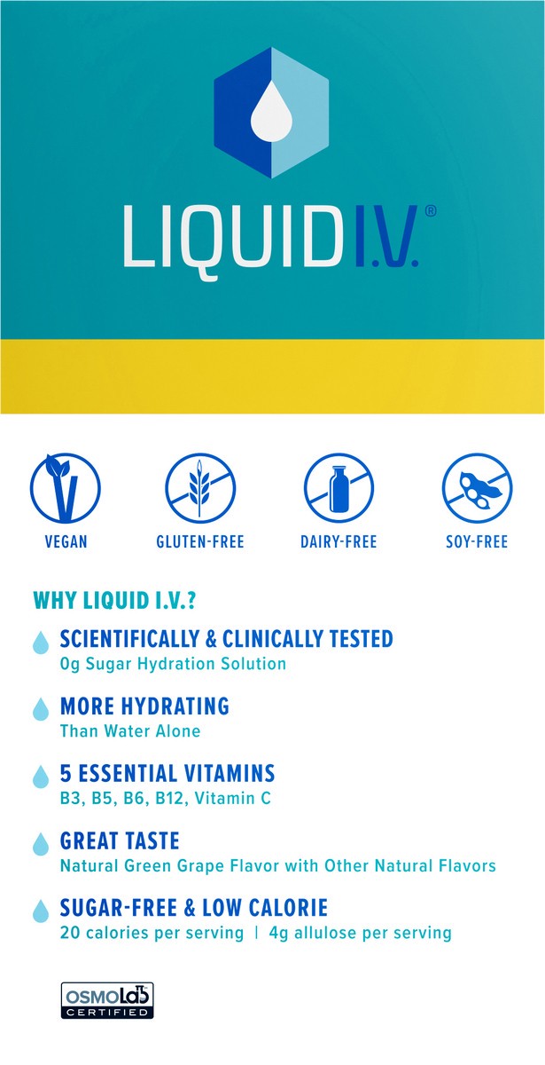 slide 5 of 7, Liquid I.V. Sugar Free Green Grape - 15 ct, 15 ct