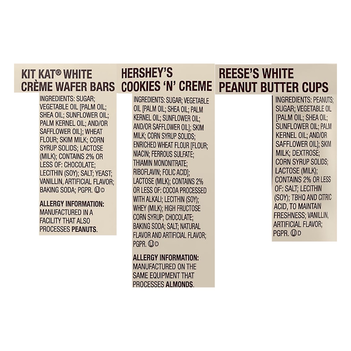 slide 7 of 7, Hershey's Party Pack Snack Size White Creme Lovers Candy 32.6 oz, 32.6 oz