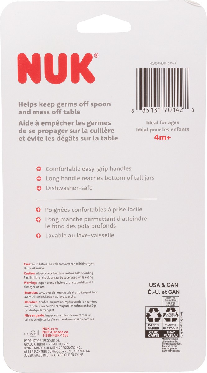 slide 4 of 9, NUK 4+ M Spoons 5 ea, 5 ct