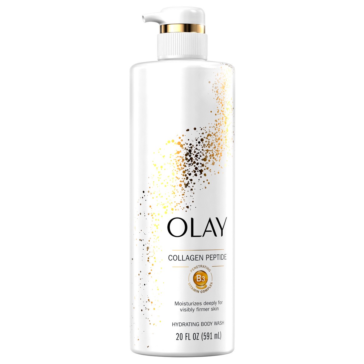 slide 2 of 5, Olay Cleansing & Firming Body Wash with Vitamin B3 and Collagen, 20 fl oz, 20 fl oz