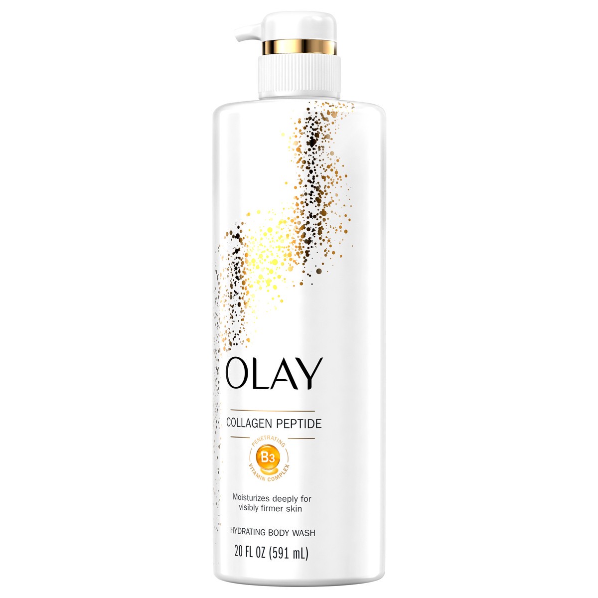 slide 5 of 5, Olay Cleansing & Firming Body Wash with Vitamin B3 and Collagen, 20 fl oz, 20 fl oz