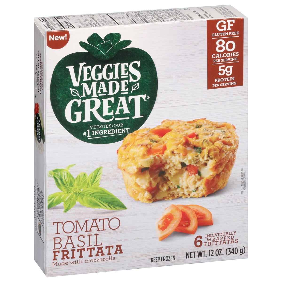 slide 10 of 17, Veggies Made Great Tomato Basil Frittata 6 ea, 6 ct