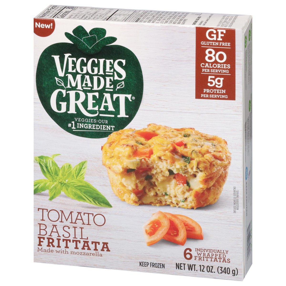 slide 14 of 17, Veggies Made Great Tomato Basil Frittata 6 ea, 6 ct