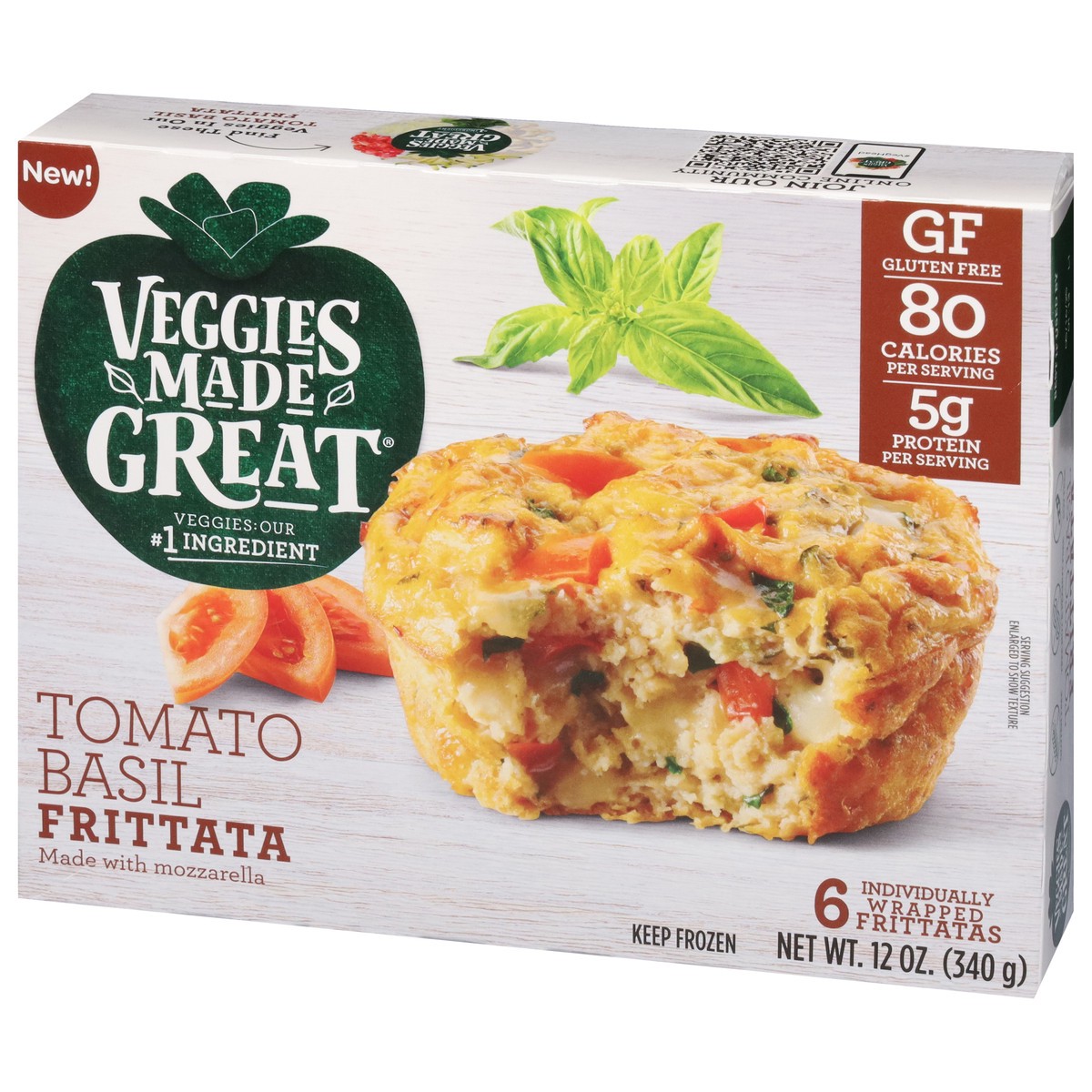 slide 13 of 17, Veggies Made Great Tomato Basil Frittata 6 ea, 6 ct
