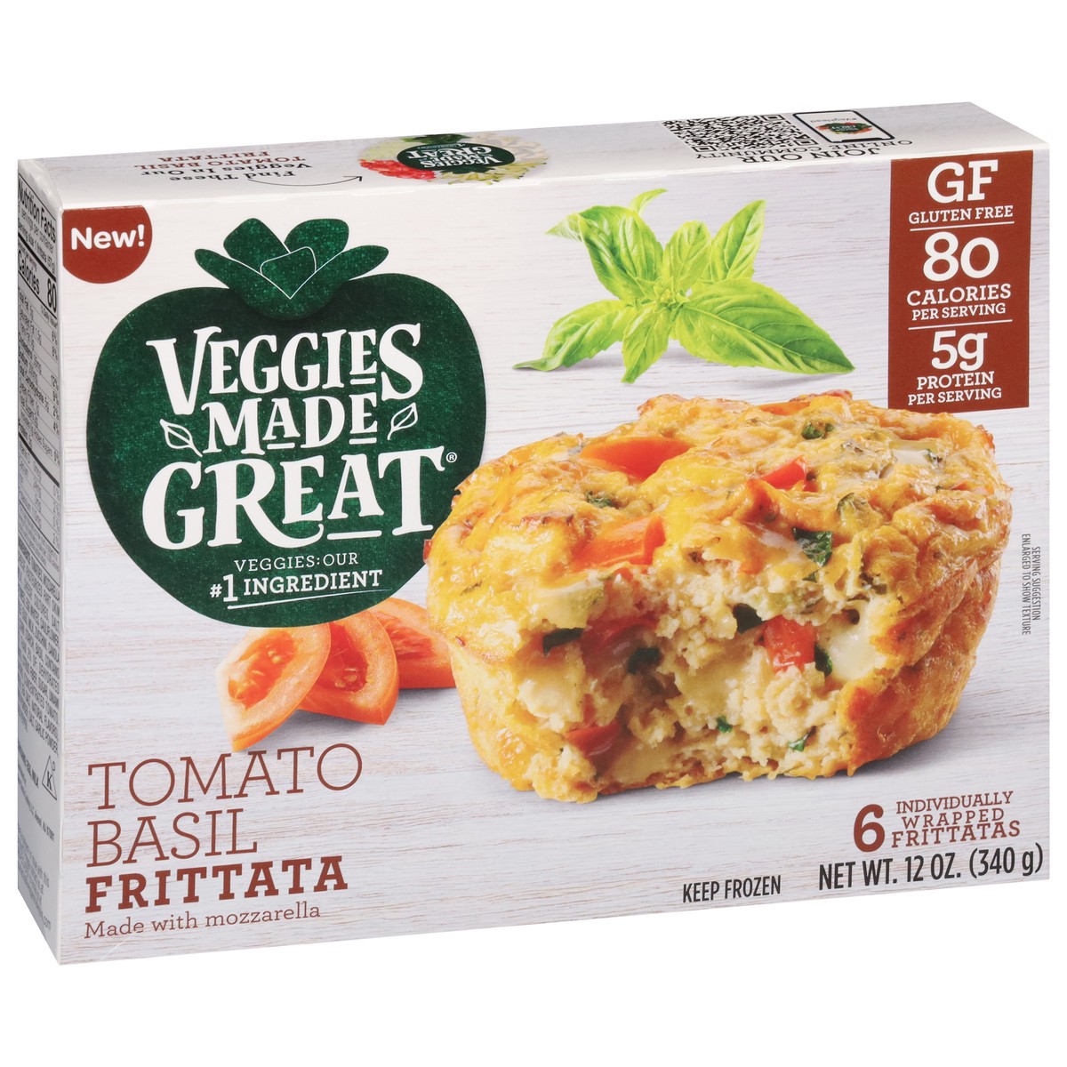 slide 9 of 17, Veggies Made Great Tomato Basil Frittata 6 ea, 6 ct