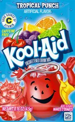 Kool-Aid Unsweetened Tropical Punch Powdered Drink Mix, 5 ct - .16 oz Packets