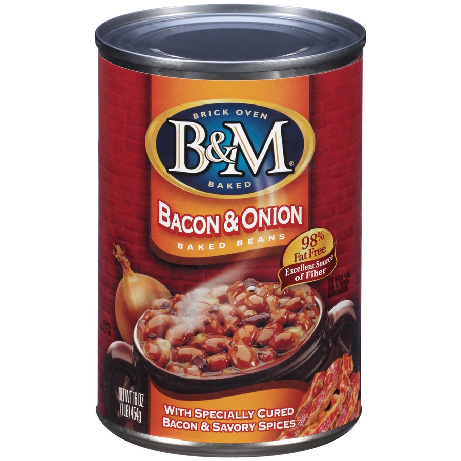 slide 1 of 5, B&M Bacon & Onion, 16 oz
