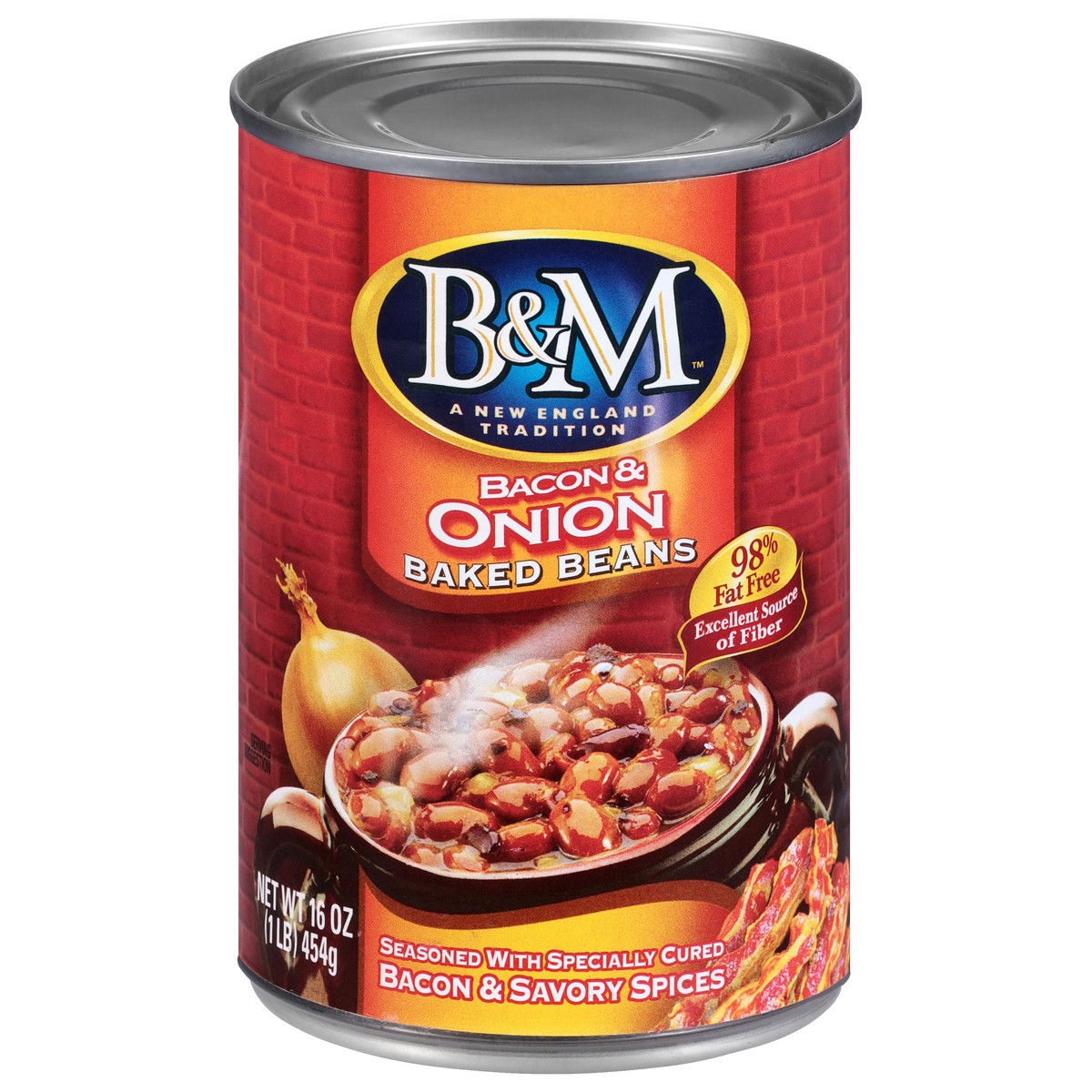 slide 1 of 12, B&M Bacon & Onion, 16 oz