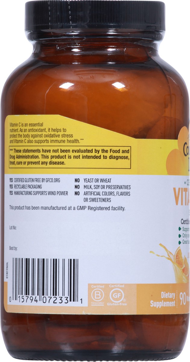 slide 8 of 10, Country Life Chewable 500 mg Juicy Orange Flavor Vitamin C 90 Wafers, 500 mg