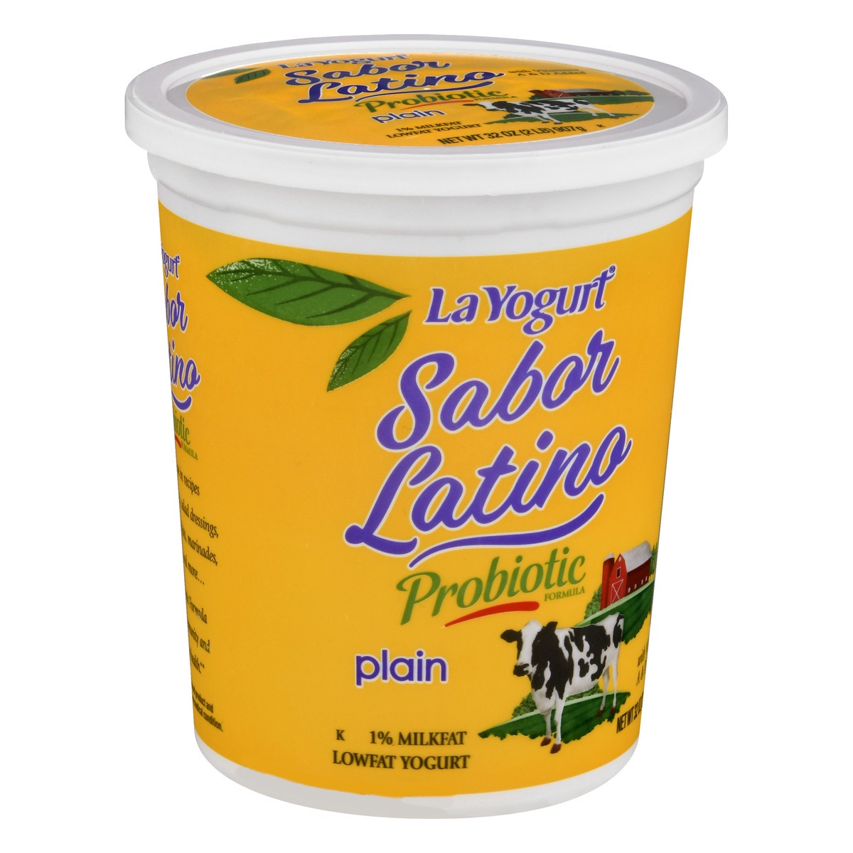 slide 11 of 13, La Yogurt Sabor Latino Lowfat 1% Milkfat Sweetened Plain Yogurt 32 oz, 32 oz