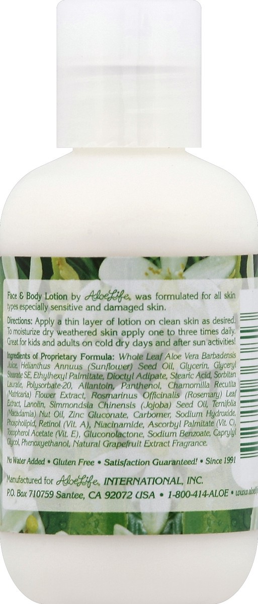 slide 2 of 3, Aloe Life Face & Body Lotion 4 oz, 4 oz