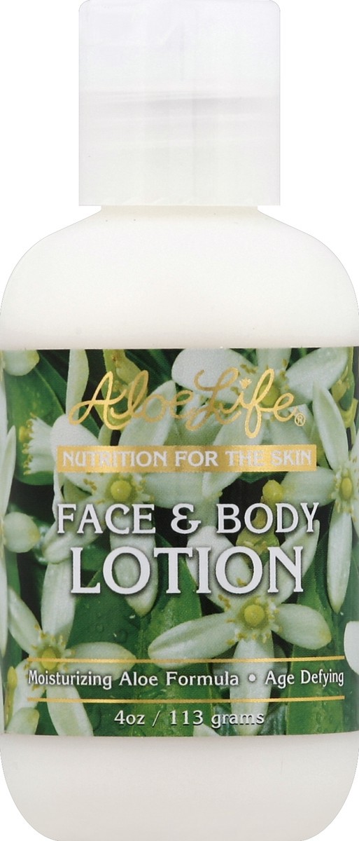 slide 1 of 3, Aloe Life Face & Body Lotion 4 oz, 4 oz