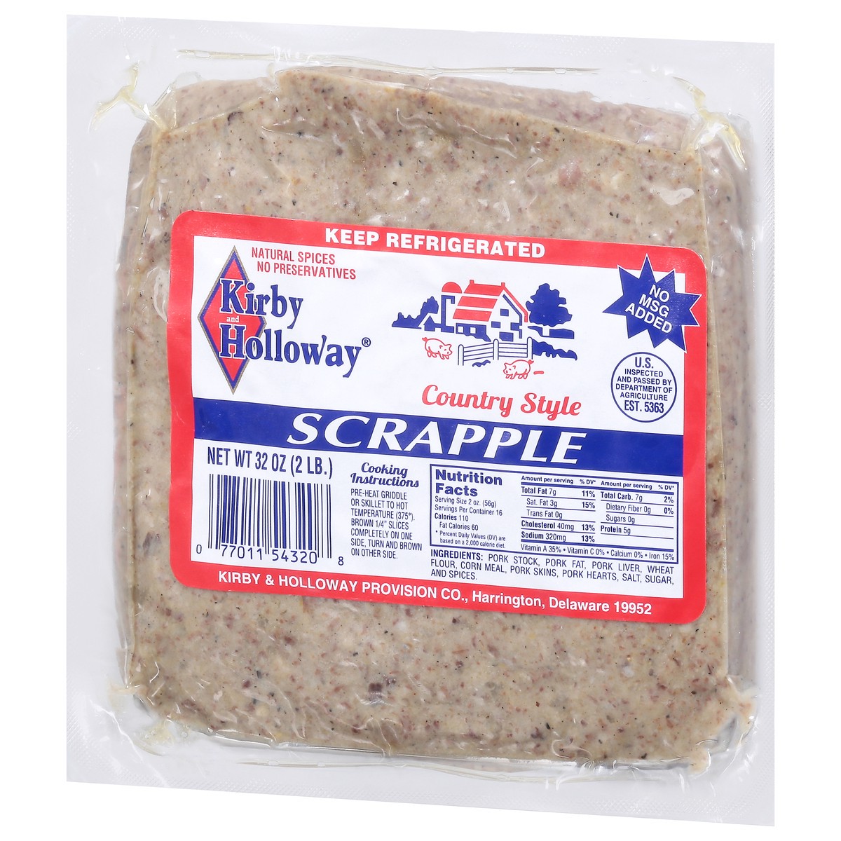 slide 7 of 11, Kirby and Holloway K&H Scrapple, 32 oz