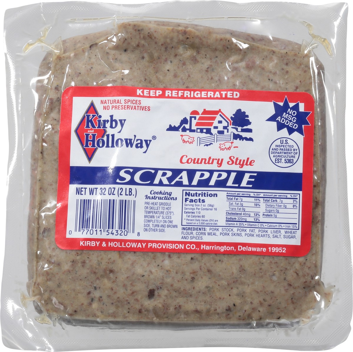 slide 9 of 11, Kirby and Holloway K&H Scrapple, 32 oz