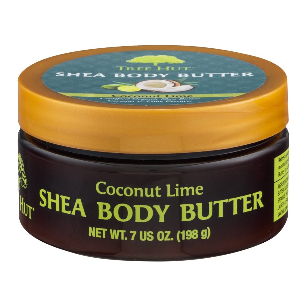 slide 1 of 1, Tree Hut Coconut Lime Shea Body Butter, 7 oz