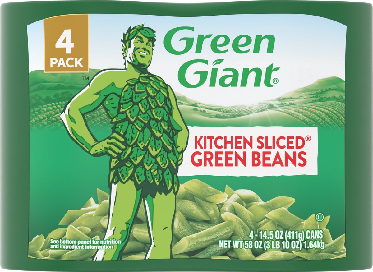 slide 4 of 9, Green Giant Green Beans, 4 ct