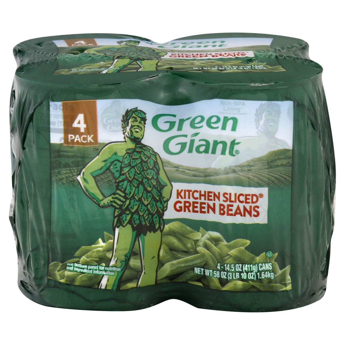 Green Giant Kitchen Sliced 4 Pack Green Beans 4 - 14.5 Oz Cans 4 Ct | Shipt