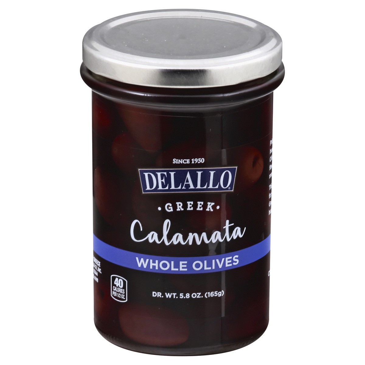 slide 1 of 10, DeLallo Whole Calamata Olives, 5.8 oz