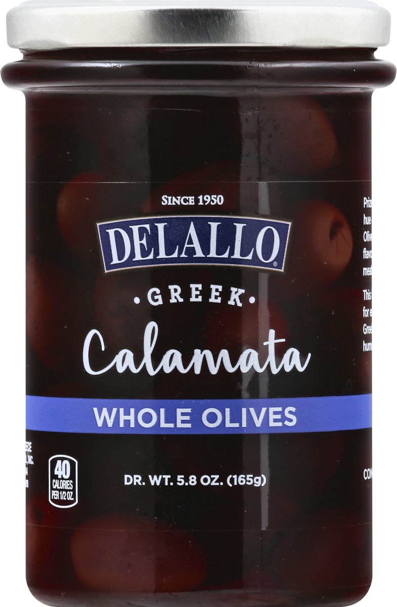 slide 9 of 10, DeLallo Whole Calamata Olives, 5.8 oz