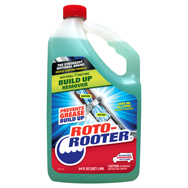 slide 1 of 1, Roto-Rooter Natural Enzyme Build Up Remover, 64 oz