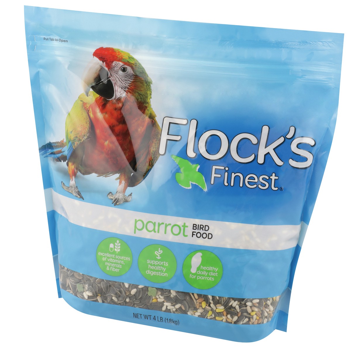 slide 7 of 11, Flock's Finest Parrot Bird Food, 4 lb