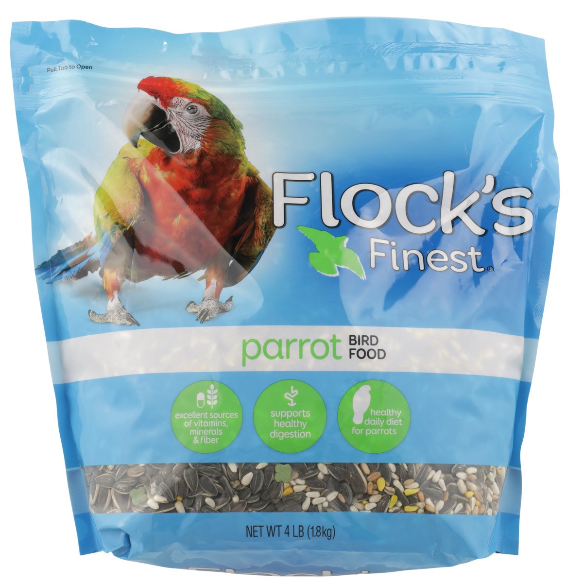 slide 9 of 11, Flock's Finest Parrot Bird Food, 4 lb