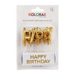 Kolorae Gold Birthday Pick Set