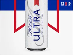 Michelob ULTRA Superior Light American Lager Beer, 12 Pack 16 fl oz Cans