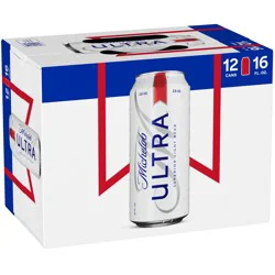 Michelob ULTRA Superior Light American Lager Beer 12 Pack, 16 fl oz Cans