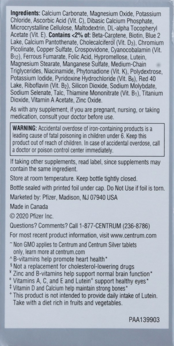 slide 7 of 9, Centrum Minis Women 50+ Multivitamin Supplement Non-GMO and Gluten Free Supports Bone Health and More* Easy to Swallow 160 Tablets, 160 cnt