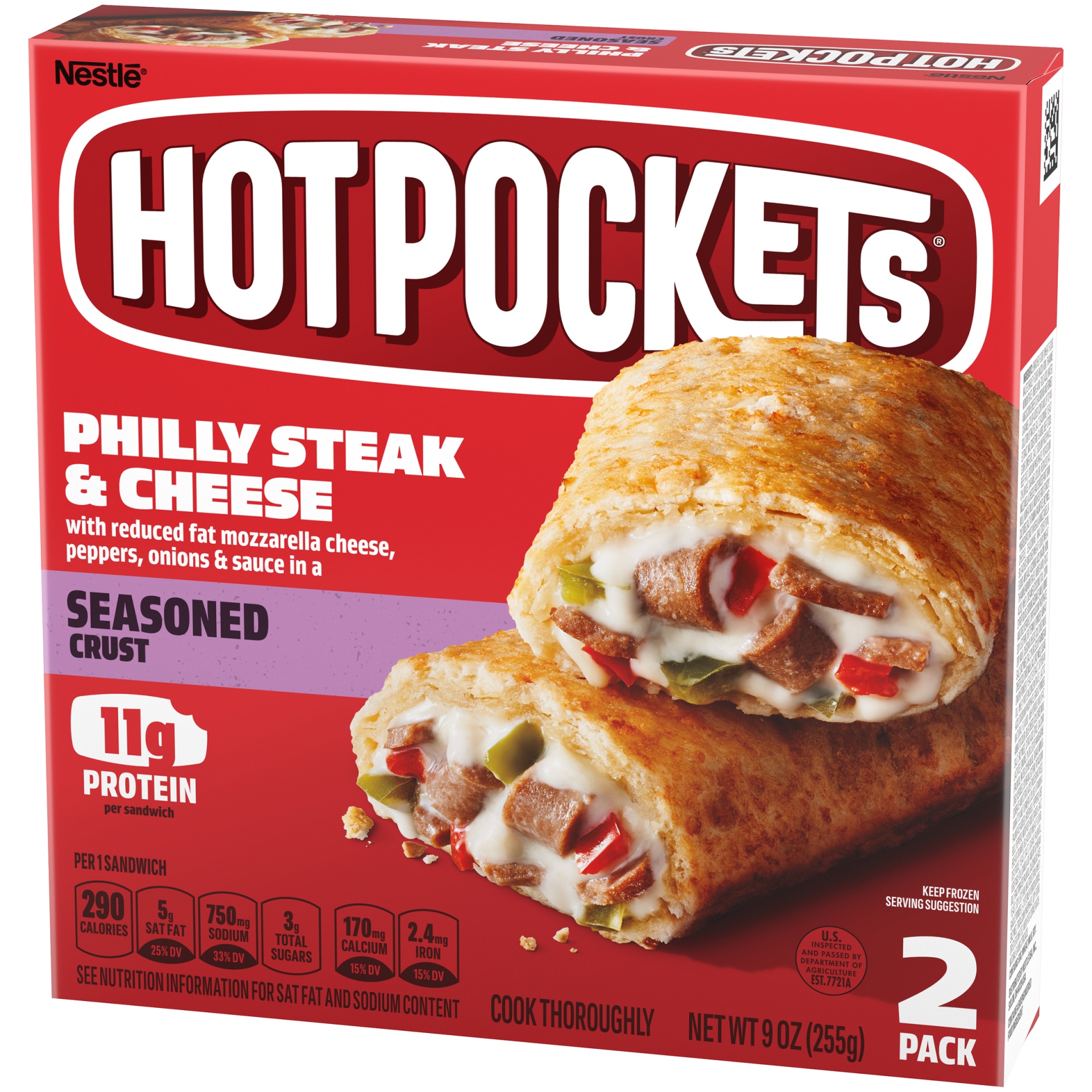 Hot Pockets Philly Steak & Cheese Seasoned Crust Frozen Snacks 9 oz | Shipt