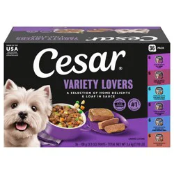 Cesar Variety Lovers Canine Cuisine 36 - 3.5 oz Trays