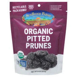 SunRidge Farms Organic Pitted Prunes 8 oz