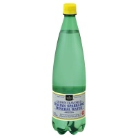 slide 1 of 1, Signature Select Mineral Water Sparkling Italian Lemon Flavored, 33.8 fl oz