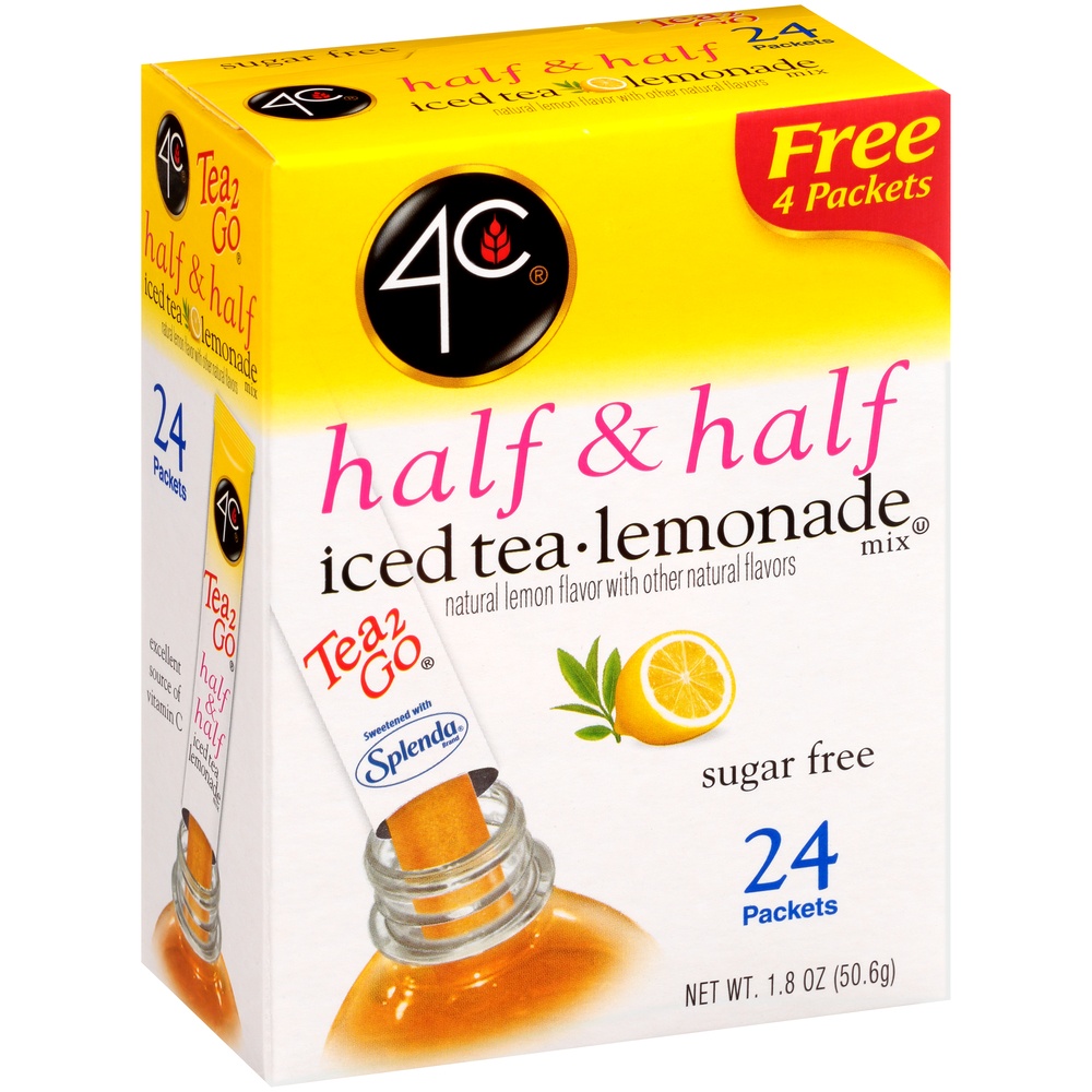 slide 2 of 8, 4C Totally Light Tea 2 Go Half and Half Lemonade, 20 ct