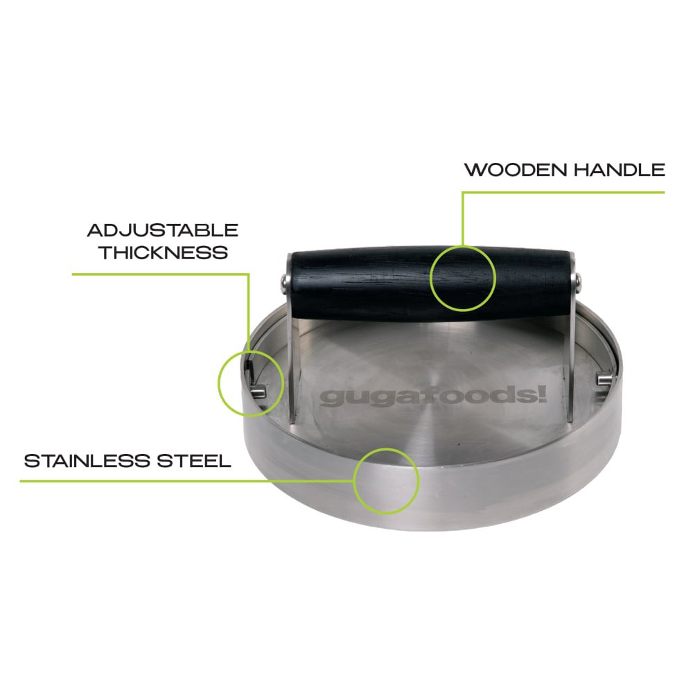 slide 3 of 5, Guga Foods! Burger Press, 1 ct