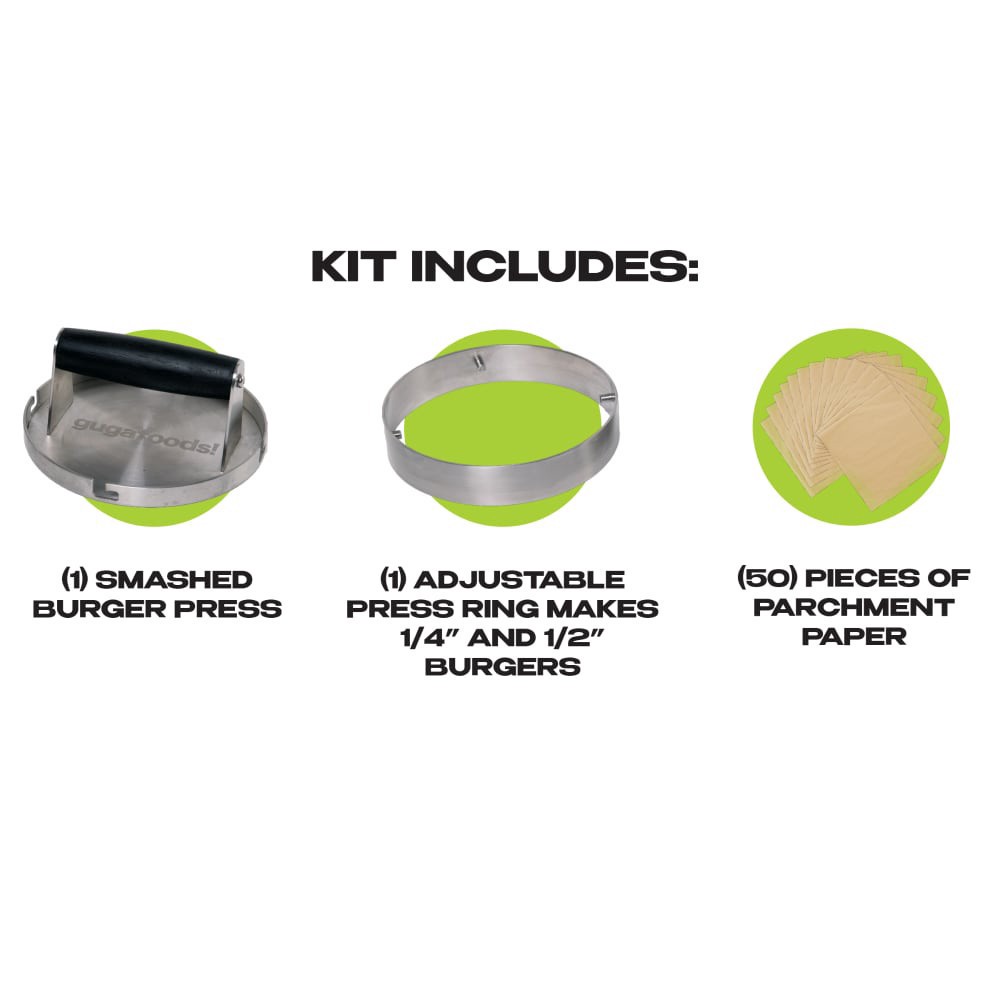 slide 4 of 5, Guga Foods! Burger Press, 1 ct