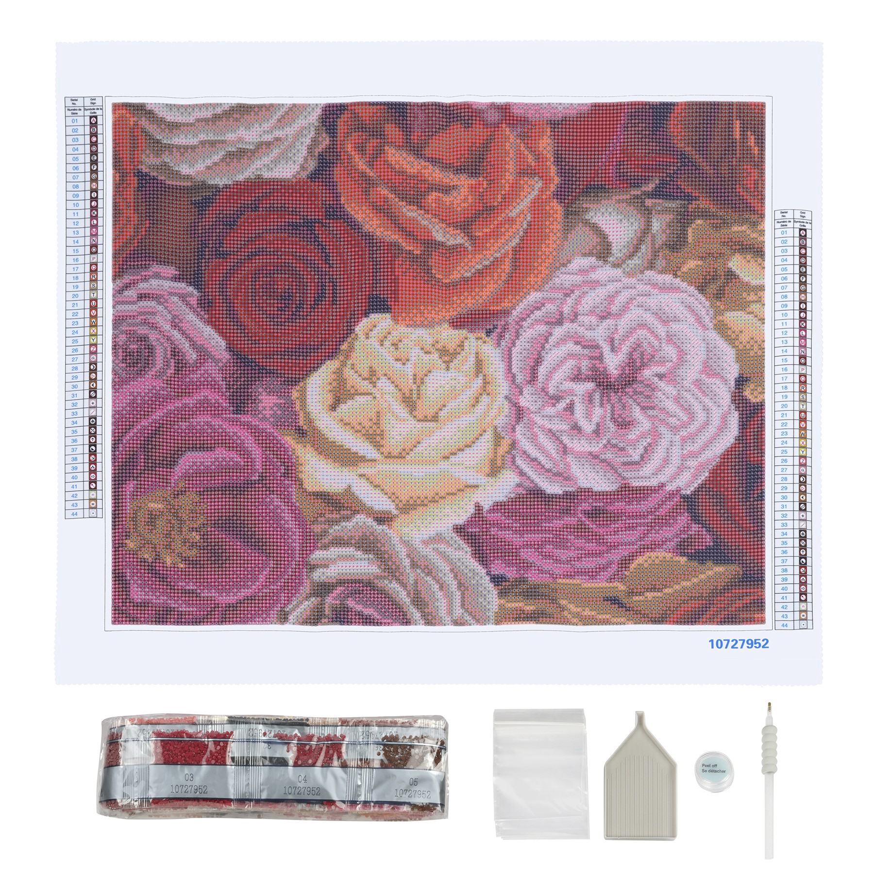 slide 2 of 6, Roses Diamond Art Kit By Make Market, 16 in x 20 in