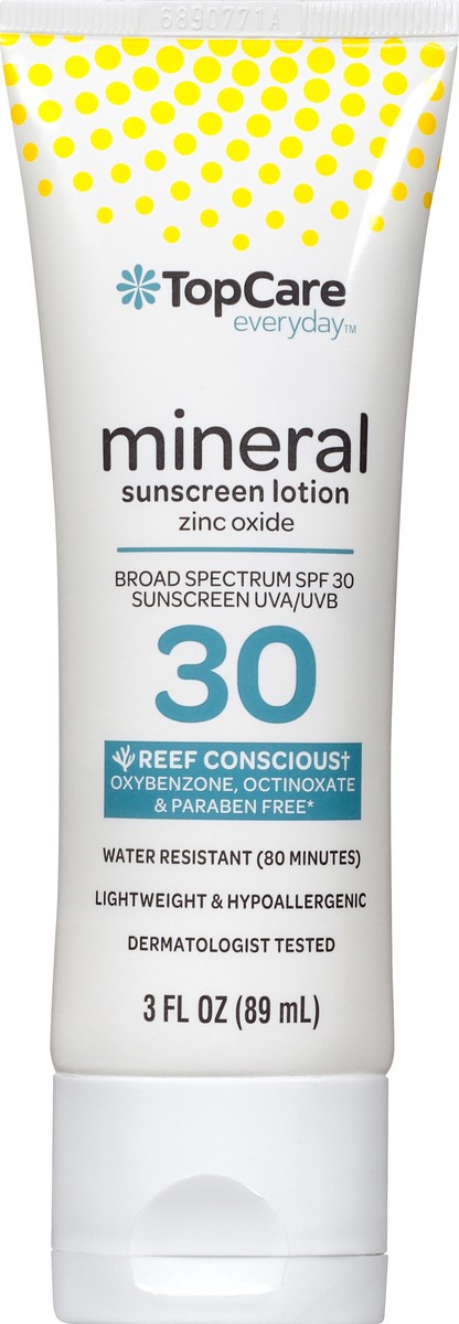 slide 9 of 9, TopCare Sunscreen Lotion Minieral, 3 oz