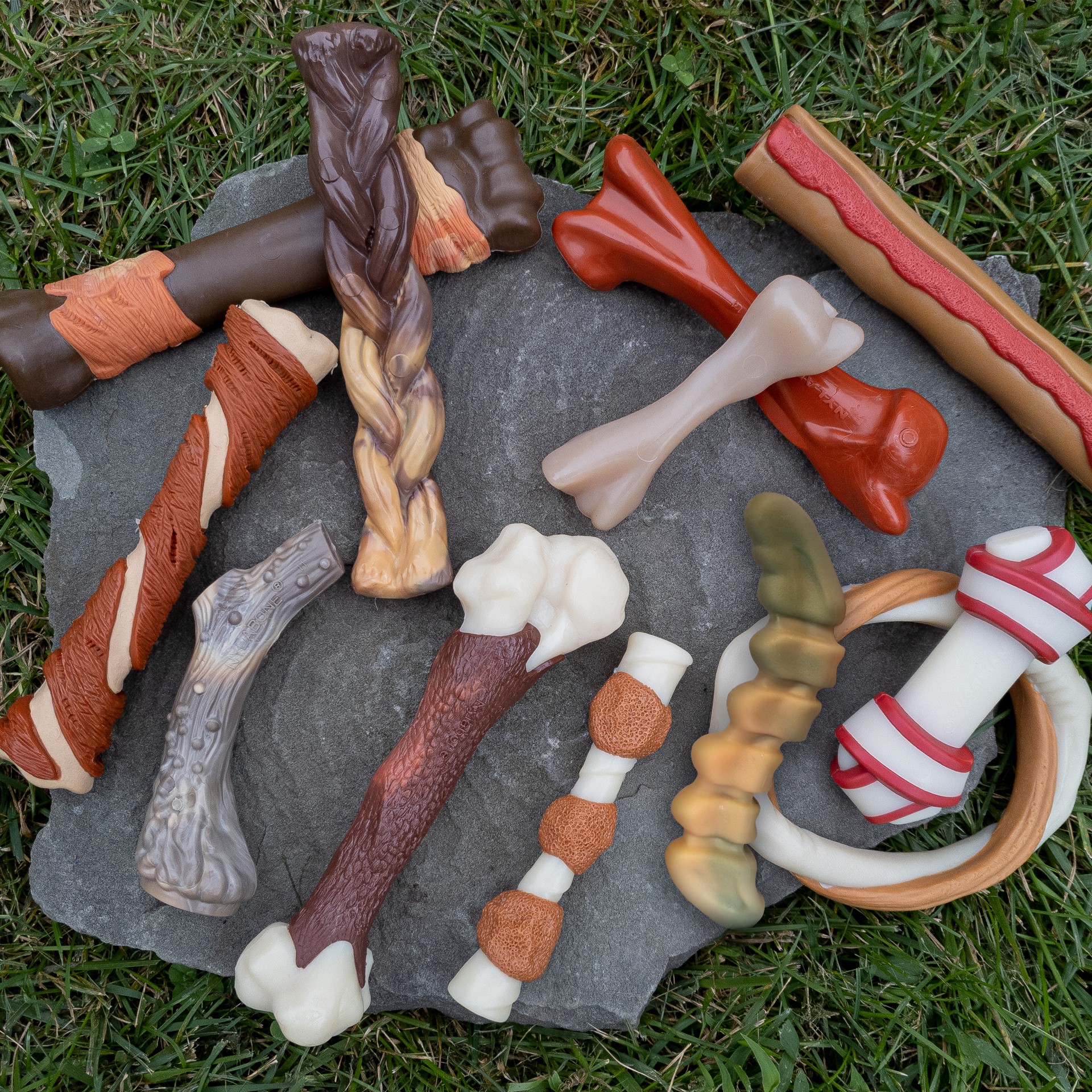 slide 3 of 10, Nylabone Power Chew Gator Tail Alternative Chew Toy Chicken Large/Giant - Up to 50 lbs.(1 Count), 1 ct