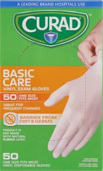 Curad Vinyl Exam Gloves