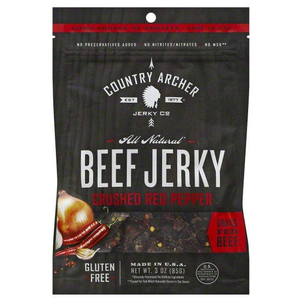 Country Archer Beef Jerky Crushed Red Pepper 3 oz Shipt