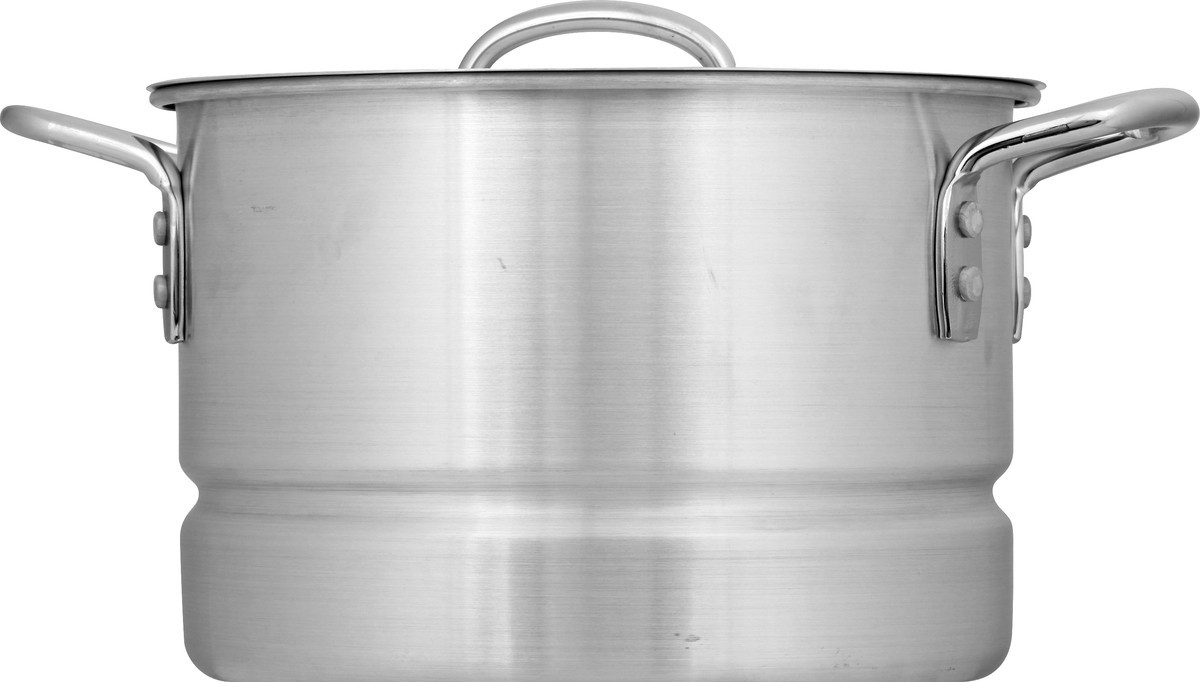 slide 8 of 11, Sazón Sazon Stock Pot, With Steamer, Aluminum, 8 Quart, 1 ct