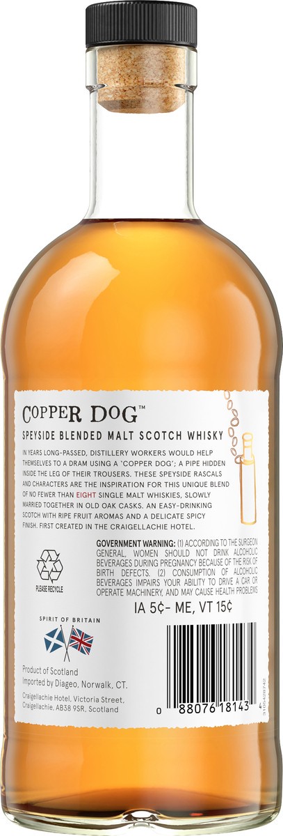 slide 3 of 4, Copper Dog Speyside Blended Malt Scotch Whisky, 750 mL, 750 ml