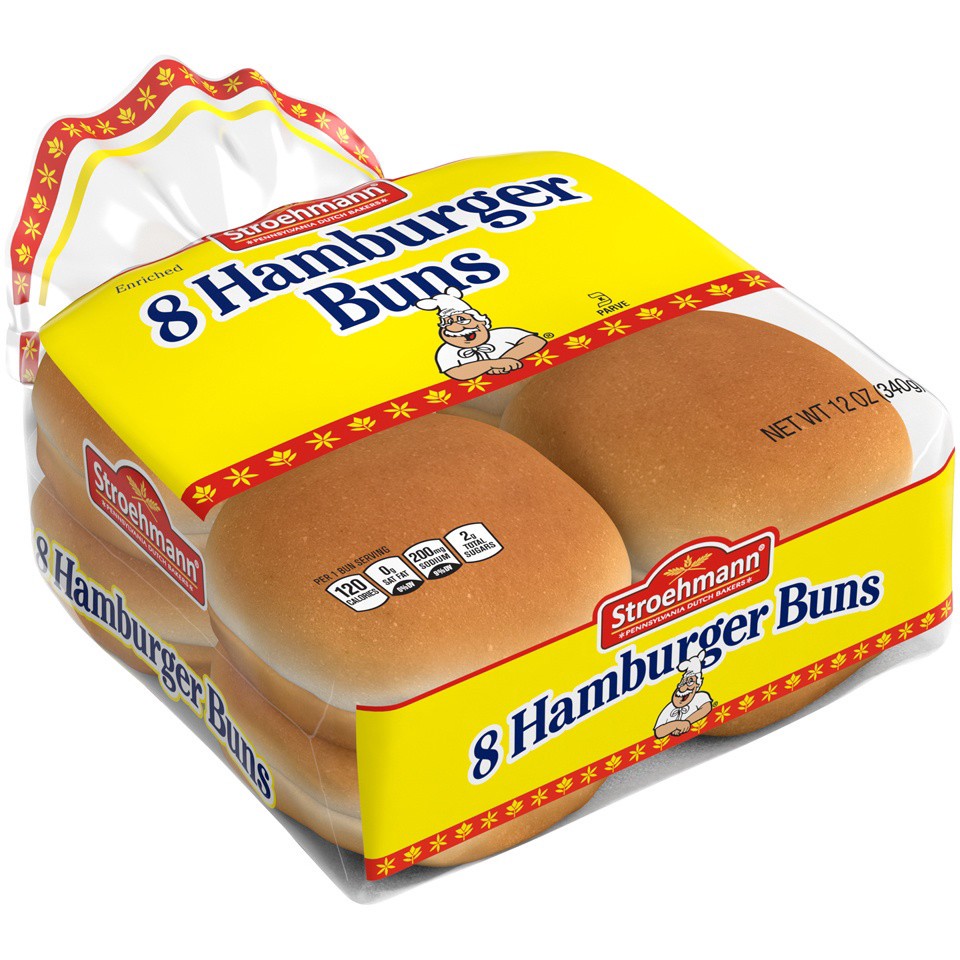 slide 5 of 8, Stroehmann's Bakeries Hamburger Buns, 8 count, 12 oz, 8 ct; 12 oz