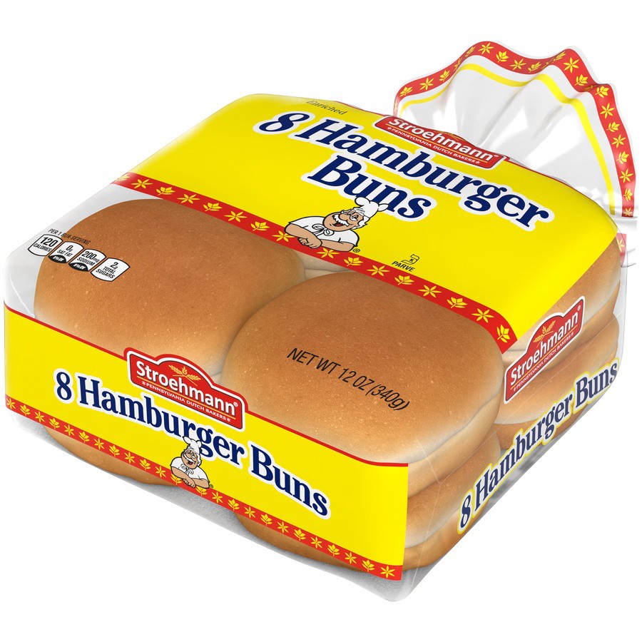slide 2 of 8, Stroehmann's Bakeries Hamburger Buns, 8 count, 12 oz, 8 ct; 12 oz